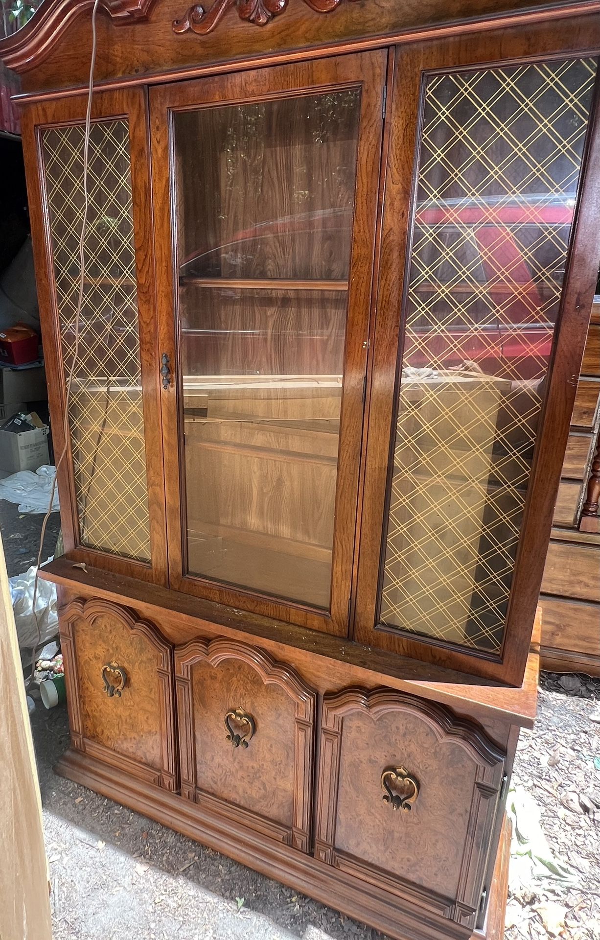 Wood China cabinet