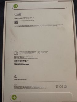 Brand New Sealed Apple iPad Mini (A17 Pro) 128GB Wi-Fi - Space Gray