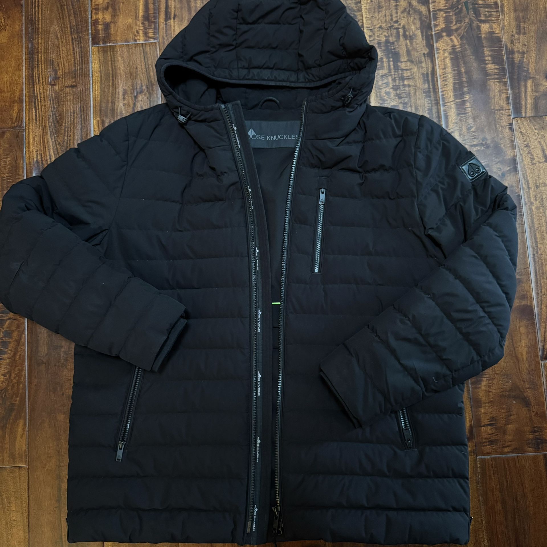 Moose Knuckles Hooded Down Jacket