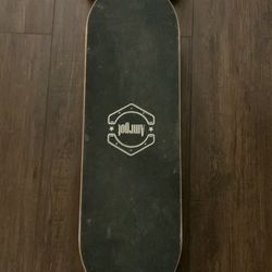 Long board With Pink Skull Design