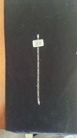 925 Sterling Silver Figaro Chain Bracelet