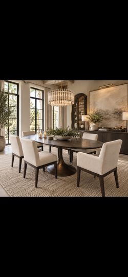 RH Restoration Hardware Aero Oval Dining Table – 78”