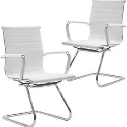 White Guest Chairs (Pair)