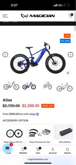 Magician atlas M BLUE E-BIKE