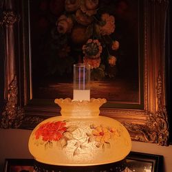 Vintage Hurricane Lamp 