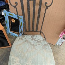 Pair Of Wrought Iron Chairs 