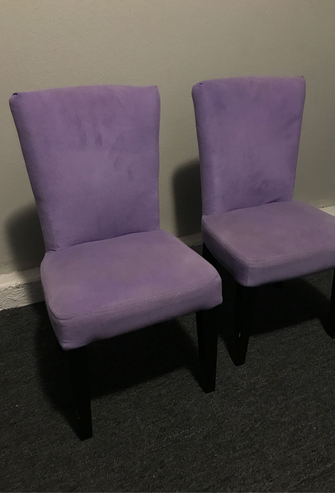 Kids chairs Purple & black