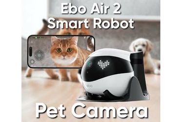EBO Air 2 Smart Robot 2K Camera Pet Monitor Auto Charging WiFi App Control