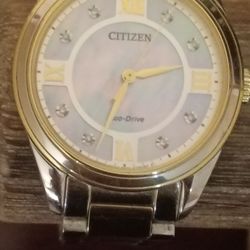  CITIZEN ECO-DRIVE WOMEN'S AREZZO TWO-TONE WATCH 