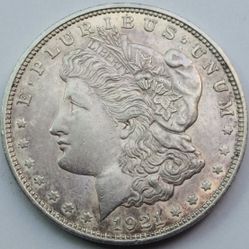 1921 $1 Dollar Morgan Silver Coin MINT CRACK ERROR