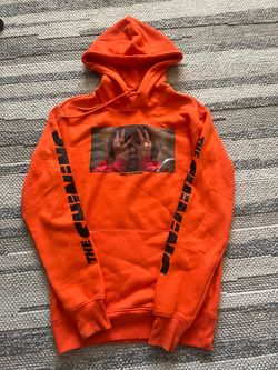 The Cluenins Orange Graphic Pullover Hoodie