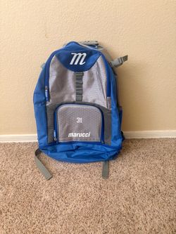 Marucci Baseball Backpack Blue and Gray
