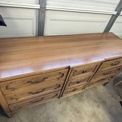Vintage Dresser Sideboard With Mirror