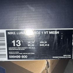 Selling Used Nike Lunar Air Force One Men Size 13