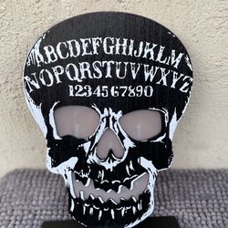 Halloween Goth Led Decor Ouija Board Design Black Skull With Lights .