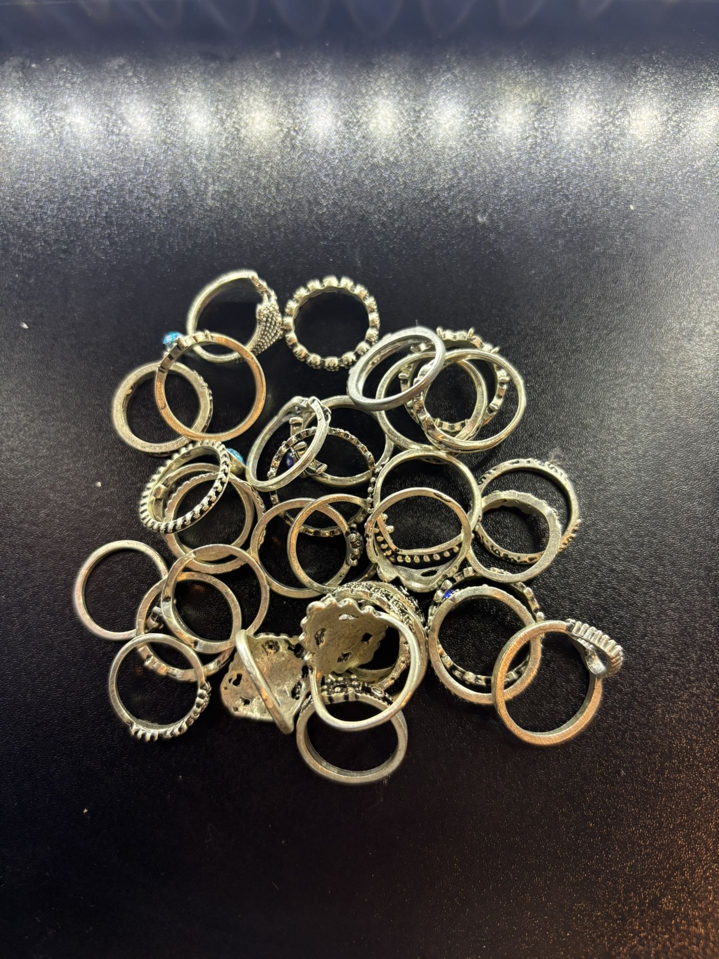 Assorted Silver Rings (32 Pcs)