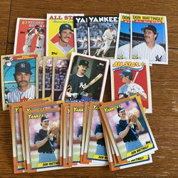 Lot 30 Don Mattingly Baseball Cards Topps New York Yankees 
