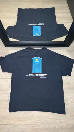 Y2K 2000s “Were Keep It Real .. Real Crappy” Adam Carolla Comedian / Carpenter Shirt
