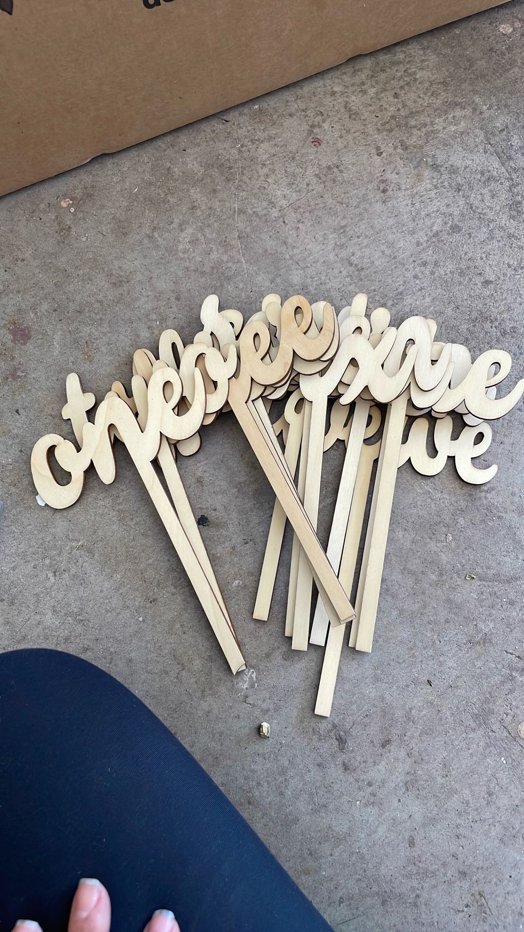 NEW Wood Table Numbers