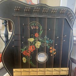 20x2x22.5 Harpeleik Zither Made in GDR  65.00. Johanna at Antiques and More. Located at 316b Main Street Buda. Antiques vintage retro musical instrume Thumbnail