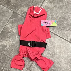 Small Pet Clothing- Netflix Squid Game “Masked Soldier Jumpsuit”. Brand New.