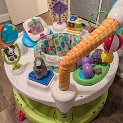 ExerSaucer Triple Fun+ World Explorer Bouncing Activity Saucer

