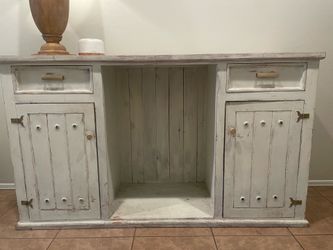 Large wooden hutch