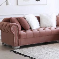Pink sectional