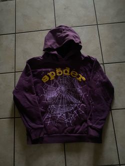 Sp5der Purple Hoodie