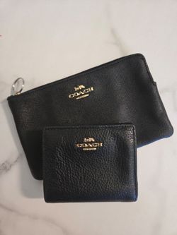 Authentic Coach Leather Wristlet and Wallet