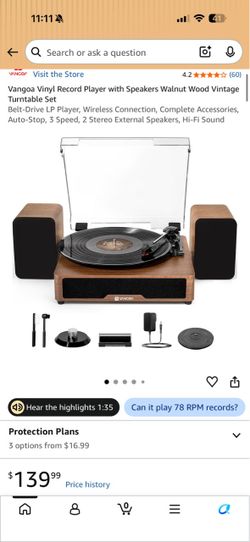 Vangoa LP and Bluetooth player