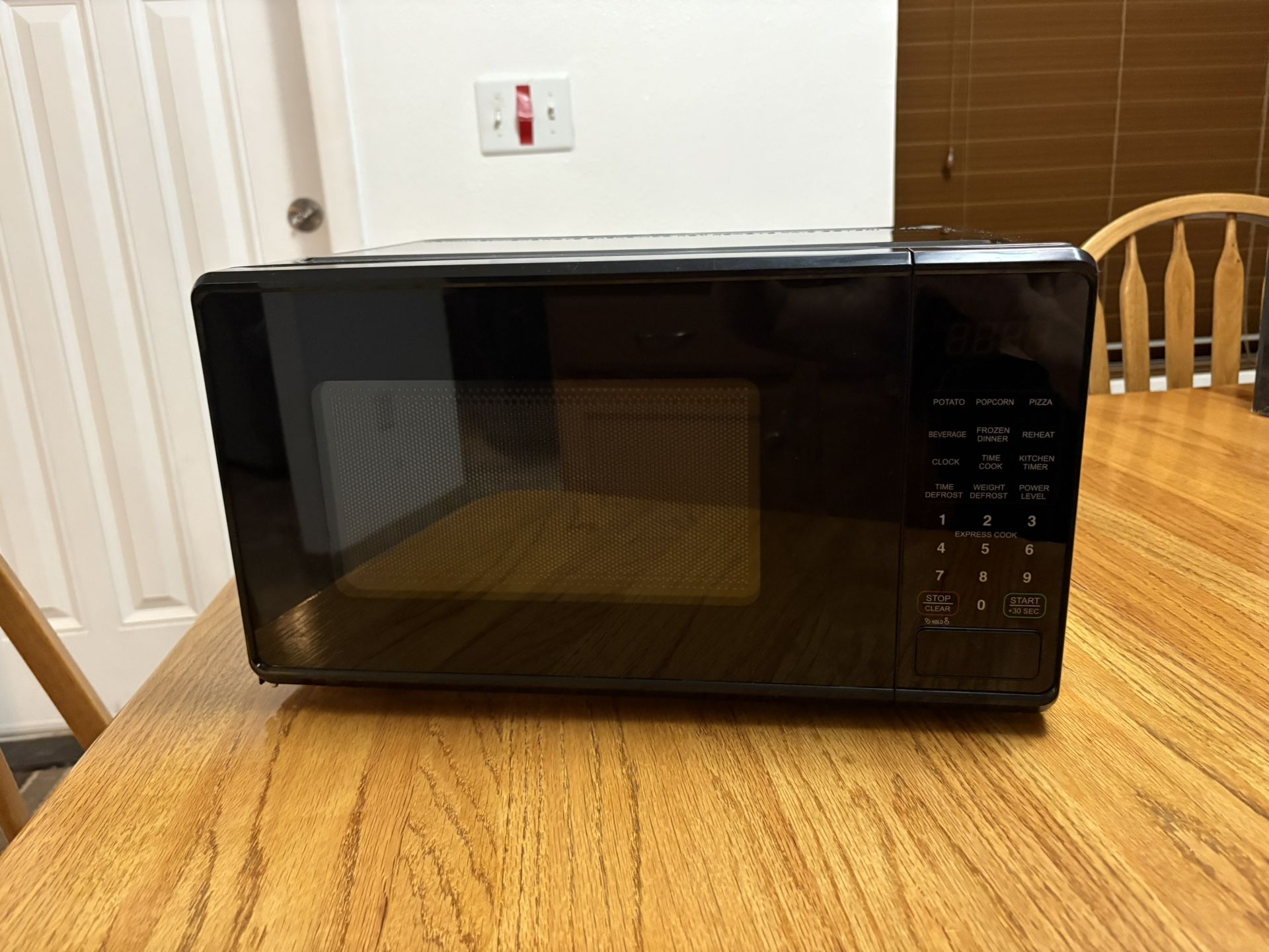 Black Microwave Oven