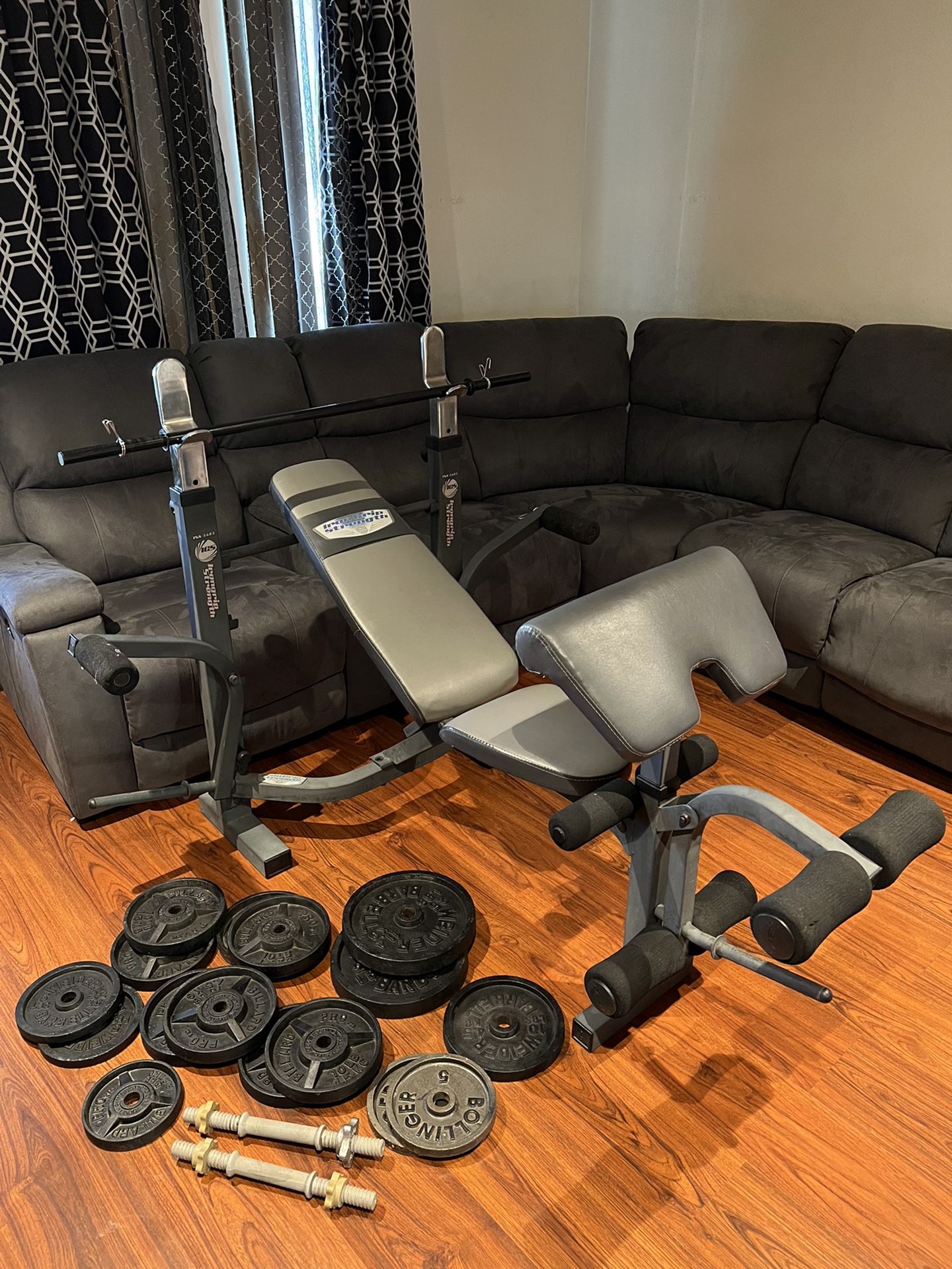 Weight bench set