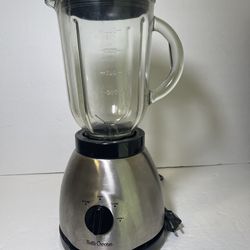 Betty Crocker 10-Speed Blender with Glass Jar - Stainless Steel/Black