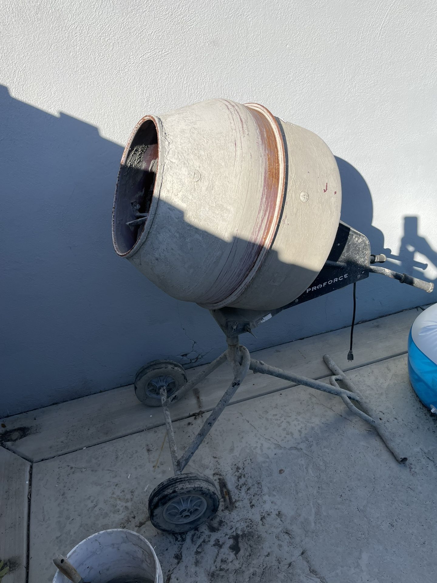 Proforce Cement Mixer Dimensions Approximately 38”L 24”W 55”H for Sale