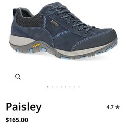 Dansko Paisley Waterproof Sneaker Walking Shoes 37 Blue