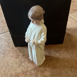 B &G Hand painted porcelain “ Good Morning” Girl Figurine