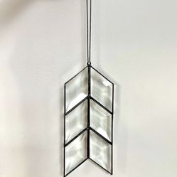 Geometric Beveled Glass Suncatcher