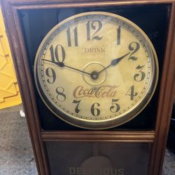Coca-Cola 1970’s Battery Op Regulator Pendulum Clock
