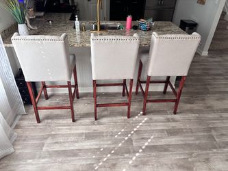 Three (3) counter chairs