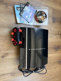 Sony PlayStation 3 Console with Controller and Game
