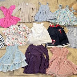 Dresses Sz 24m And 2T 