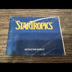 Star Tropics Original Nintendo NES Manual Instruction Booklet Only NES-OC-USA