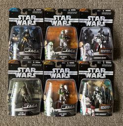 Star Wars SAGA Clone Trooper 6 Figure Lot