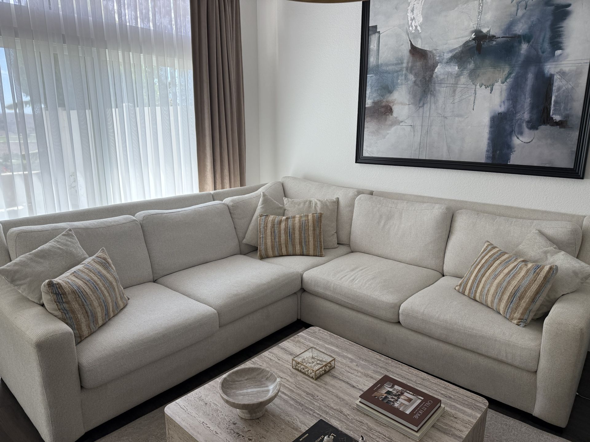 L-Shaped Sofa – Clean, Washable & Stylish