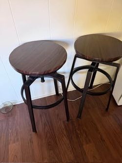 Industrial Bar Stools Set of 2