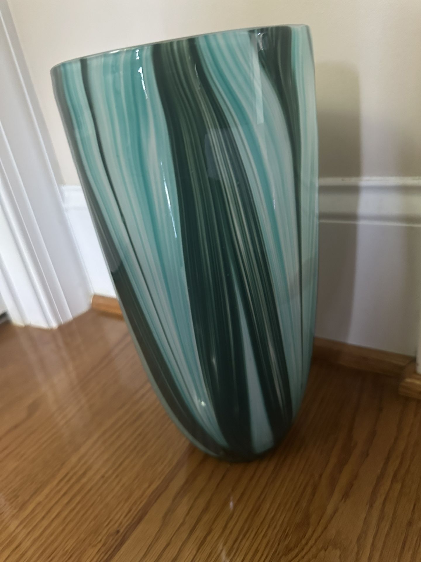 Turquoise Blue 11.81in. Large Turin Vase Blue Vases & Planters