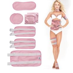 Castor Oil Pck Wrap 8pcs,Reusable Plus Size for Entire Body,Organic Cotton-Adjustable Waterproof New