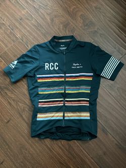 RCC Rapha Paul Smith Men Size medium cycling Bib Jersey Cap Base