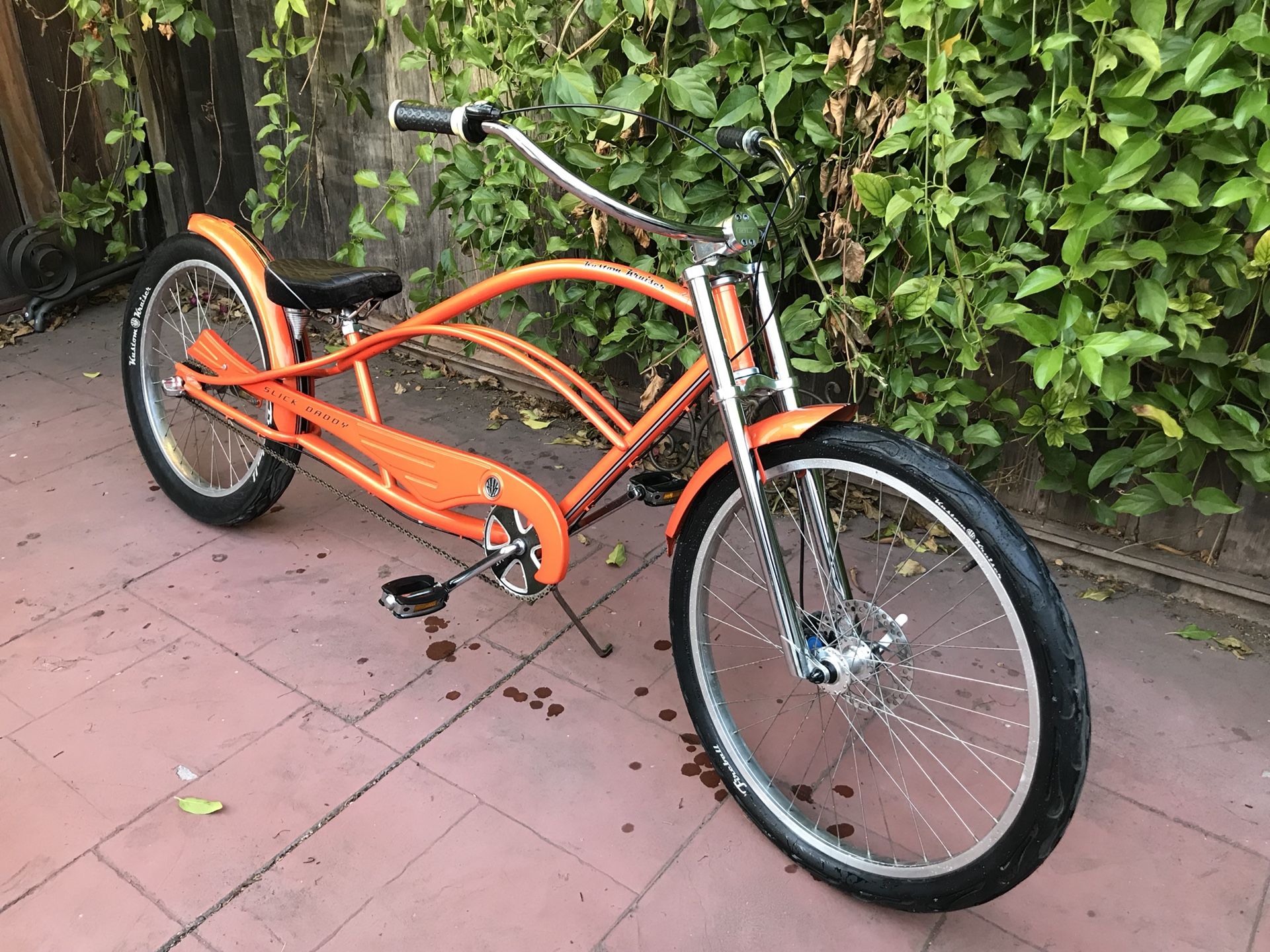 Kustom Kruiser Slick Daddy stretch beach cruiser bike chopper lowrider